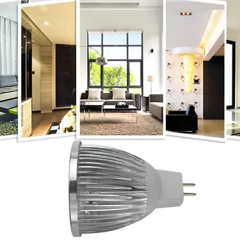 

10pcs GU10 6W 4LEDs SMD5050 LED Spot Light Bulbs Aluminum Material WMR16 White Lights