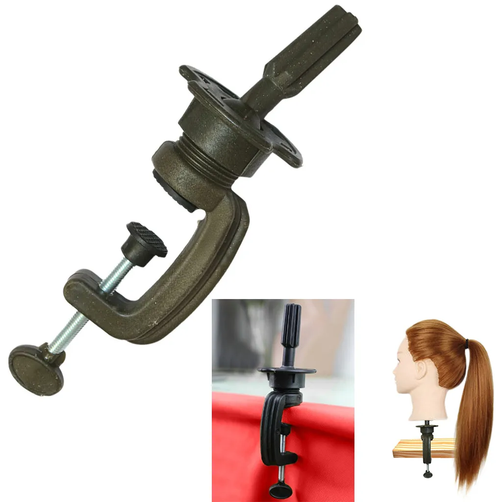 Soporte para cabeza de Maniquí de entrenamiento, abrazadera de mesa de Metal y plástico para práctica de maniquí, # y30
