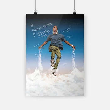

Travis Scott Poster Framed Canvas poster Wall Art Decor Living Room Study Home Decoration Prints wooden Wooden frame Painting