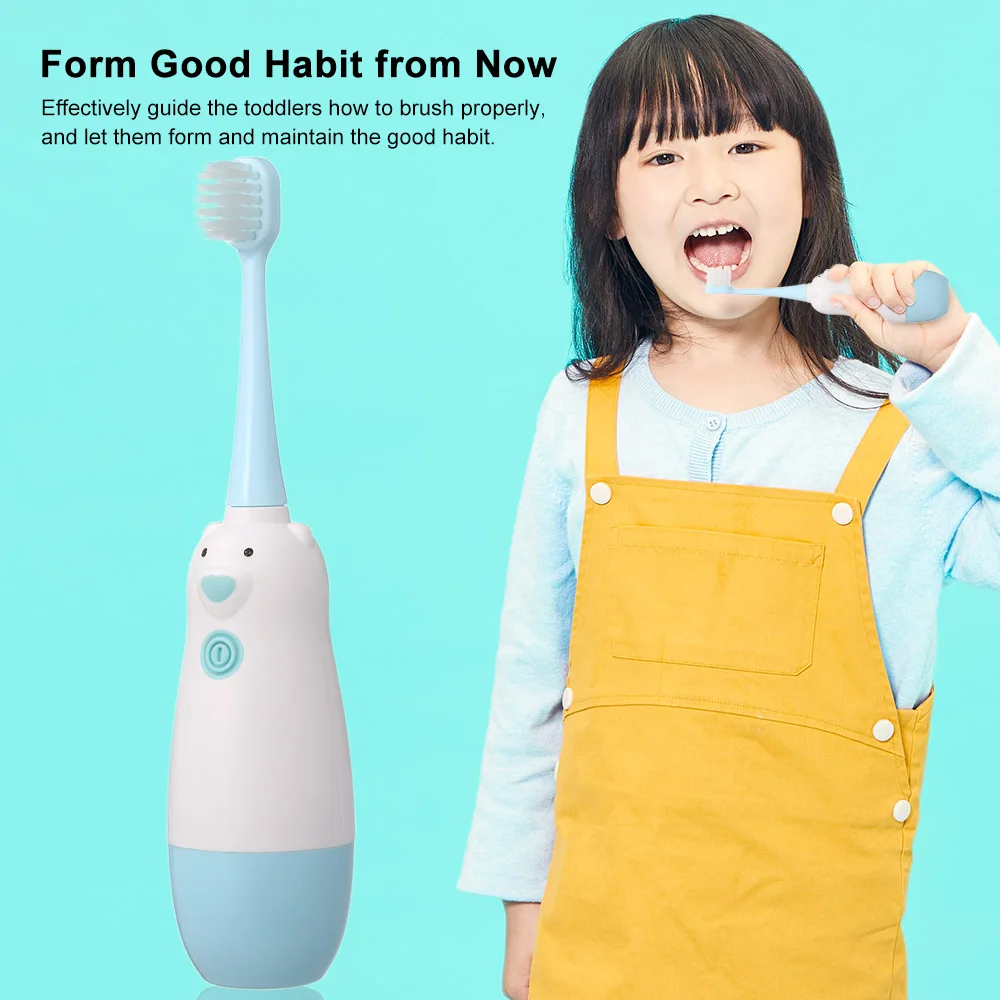 Зубная щетка с аккумулятором питание детская зубная щетка для детей 3-12 лет мягкая щетка головки мультфильм зубная щетка