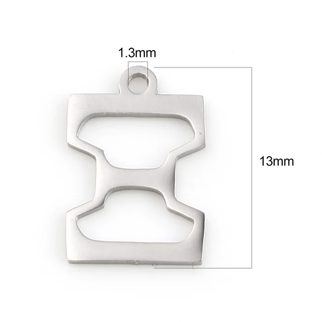 Fashion 304 Stainless Steel Charms Silver Color Greek Alphabet Pendants for Women Necklace Earring Jewelry Accessories Gifts Style N