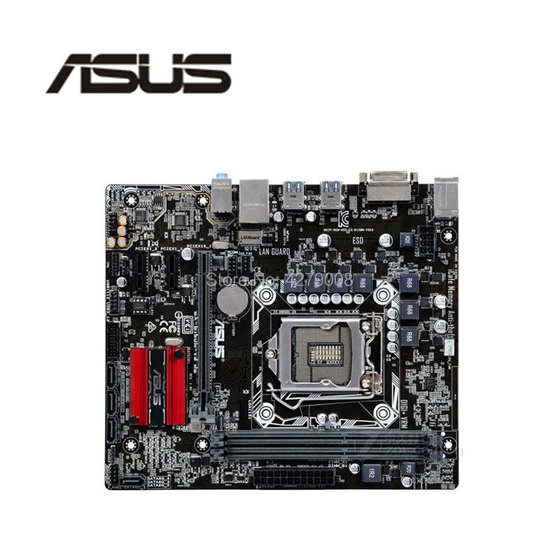 

LGA1151 USB3.0 PCI-E3.0 SATA3.0 For ASUS EX-B150M-V5 D3 Original Used Desktop for Intel B150 Motherboard DDR3