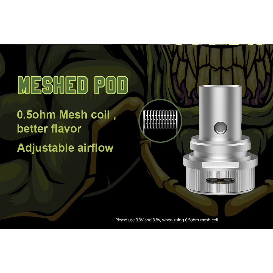 vape pod Original Vapefly Jester Mesh Coil Head 0.5ohm Mesh 1.2ohm regular coil for Vapefly Jester Pod Meshed kit accessories (5)