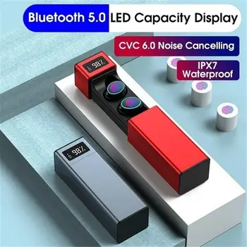 

EastVita Q67 Headset Bluetooth Earphones with Pull-type Charging Case HIFI Sound Digital Display Waterproof Noise Cancelling R40