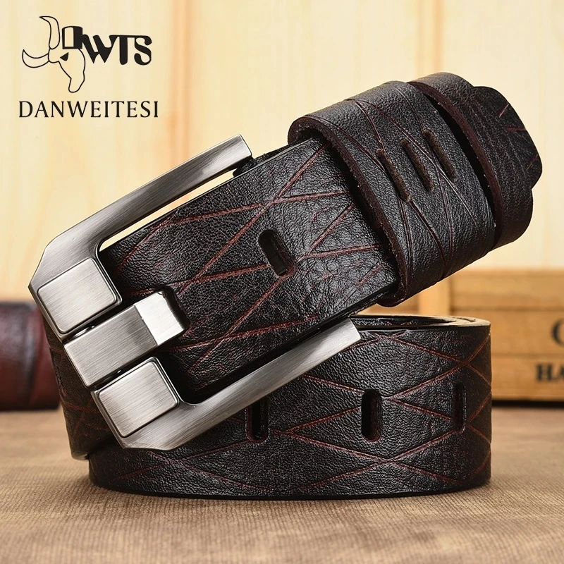 Dwts-Cinturón De Cuero Genuino Para Hombre Correa De Marca De Lujo Con Hebilla Automática Faja 