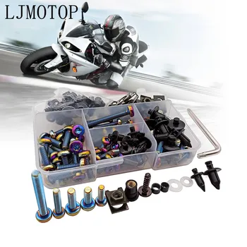 

Motorcycle Universal CNC Aluminum Full Fairing Bolt Kits Bodywork Screws Fit for Kawasaki ZX126R Z650 900 NINJA 250 300R Z250