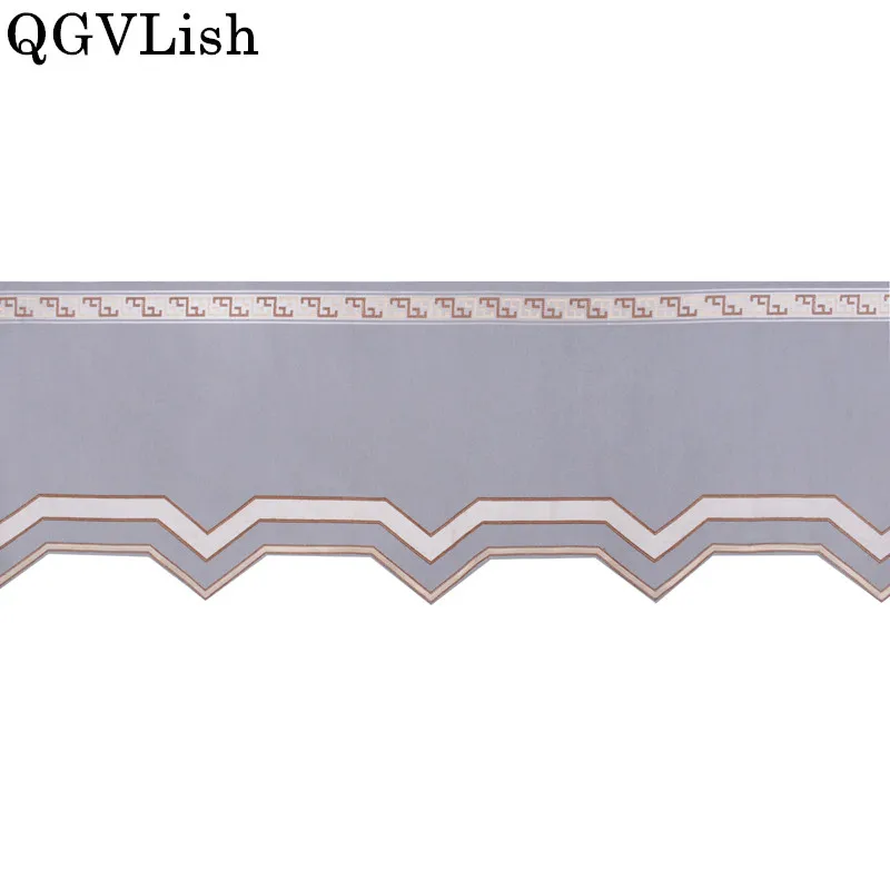 QGVLish 48 см широкая линия Короткие шторы ткани DIY балдахин сценический спальня гостиная диван Декор окна шторы аксессуары