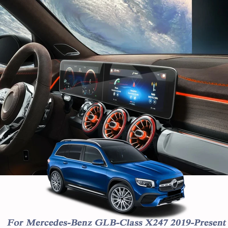 

Для Mercedes-Benz GLB-Class X247 2019-2020, Защитная пленка для экрана GPS-навигатора, пленка для GPS, внутренние автомобильные аксессуары, наклейка