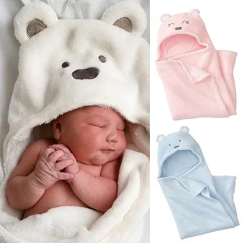 

Newborn Blanket Soft Velvet Wrap For Babies Solid Color Multiple Function For Sofa Bedding Care Infant Warm Sleeping Wrap