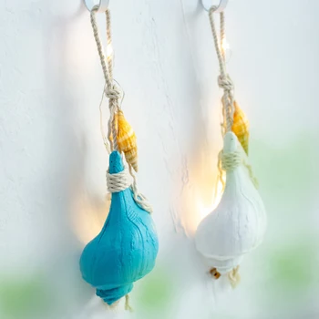 

Led Conch Pendant Cute Chic Simulation Conch Handmade Shell Design Hanging Pendant Photography Props for Home Wall Decoration