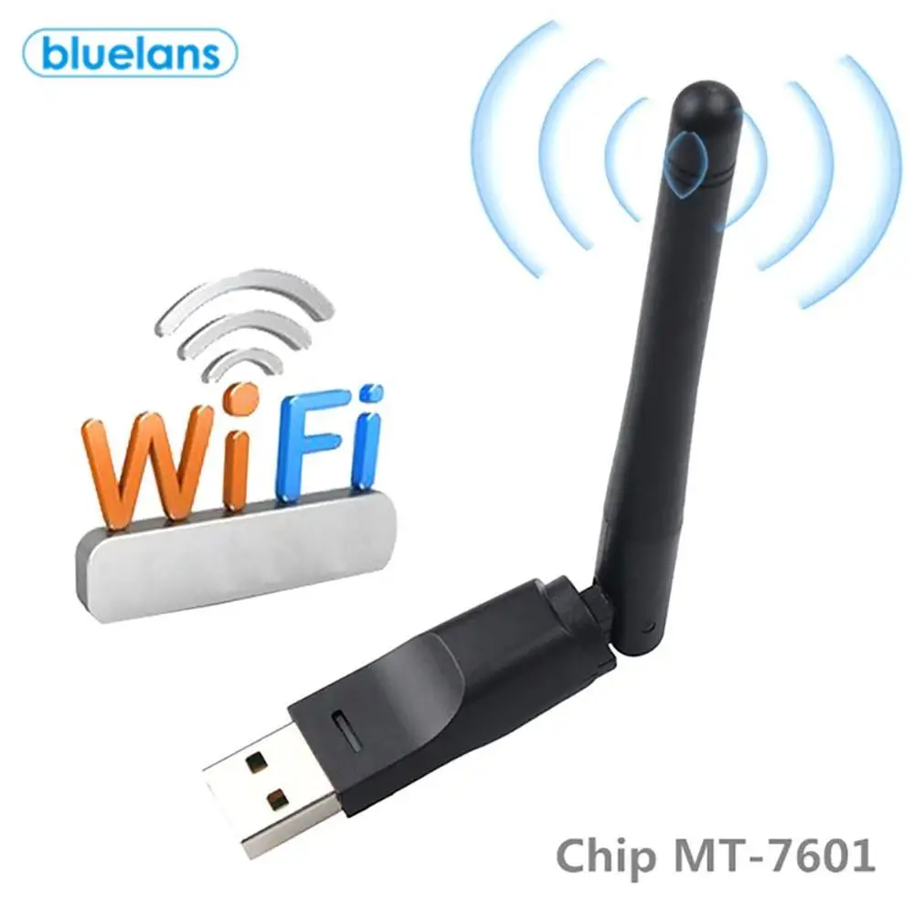 MT7601 150Mbps transmission rate Wireless WiFi Router USB Network Card Adapter with 2dB Antenna For PC | Компьютеры и офис