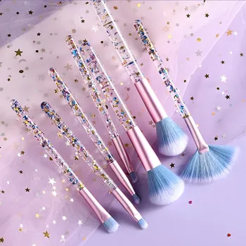 

7pcs Professional Makeup Brushes Set Beauty Fan Powder Eyeshadow Contour Eye Brush Cosmetic Colorful for Make Up Tools maquiagem