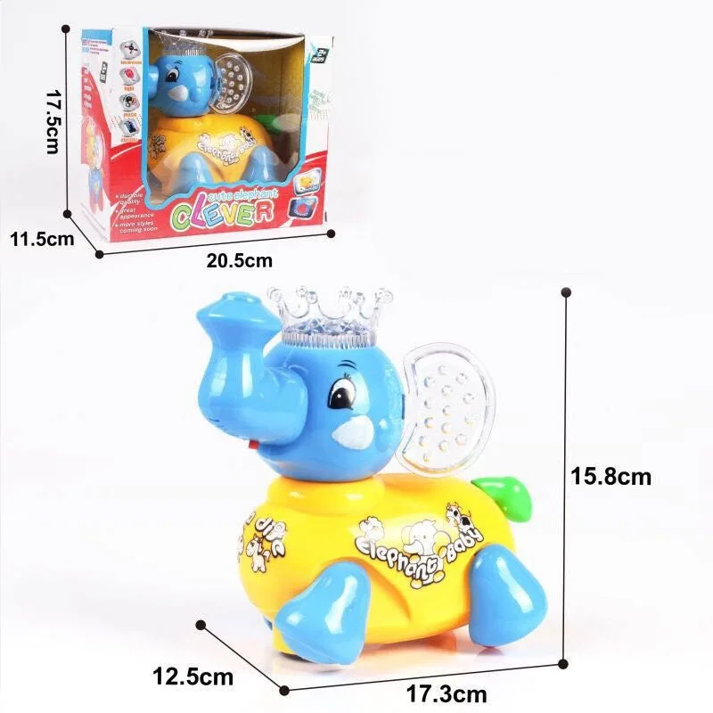 

Light And Sound Electric Universal Cartoon Elephant Cute Cartoon Electric Elephant Children'S Educational Electric Toys