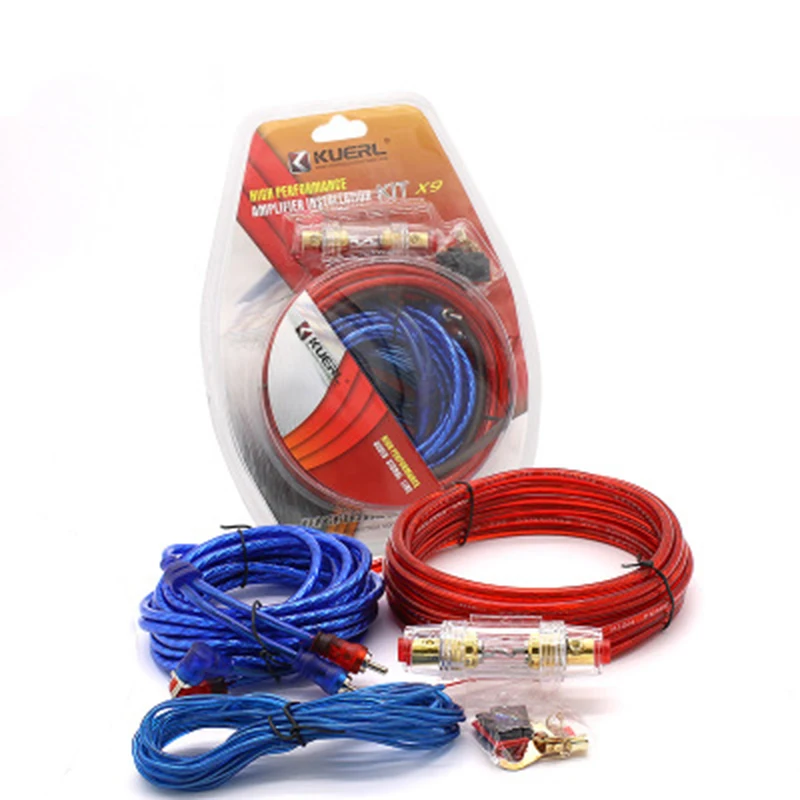 

10GA Car amplifier subwoofer set line set wire amplifier audio set line modified audio line