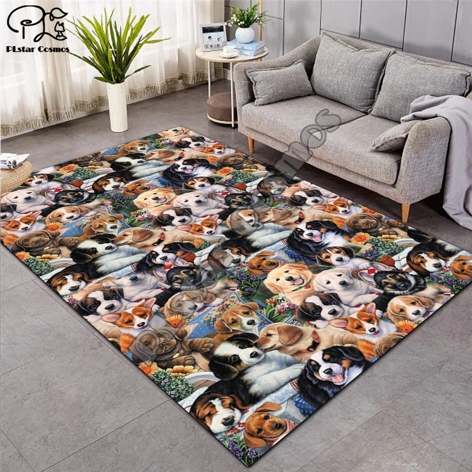 Собака/ковер в форме кошки нордические ковры мягкие фланелевые 3D коврики с принтом коврик для гостиной коврики противоскользящие большие ковры ковер Декор для гостиной D-014 - Цвет: 4