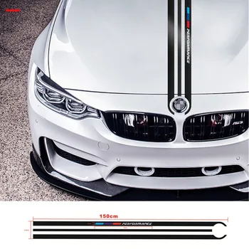 

Car sticker is suitable for BMW engine cover decoration decal MP models modified English stickers car pull flower stickers Head