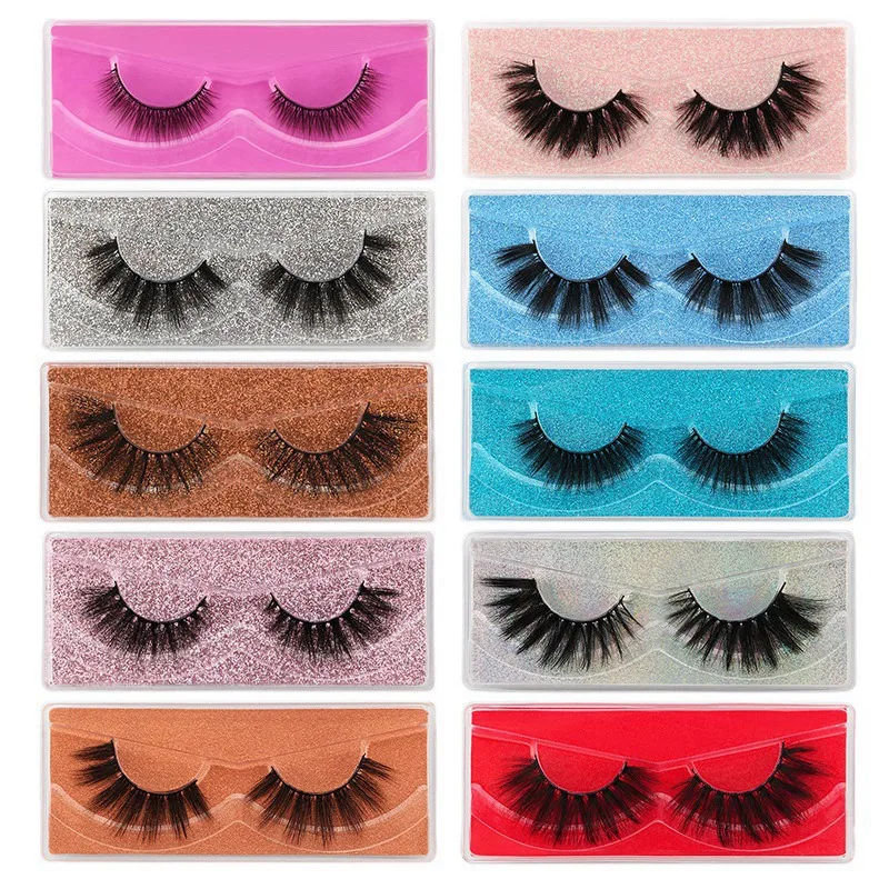 10Pairs 3D Mink Eyelashes 10 Styles Natural False Handmade Reusable | Красота и здоровье