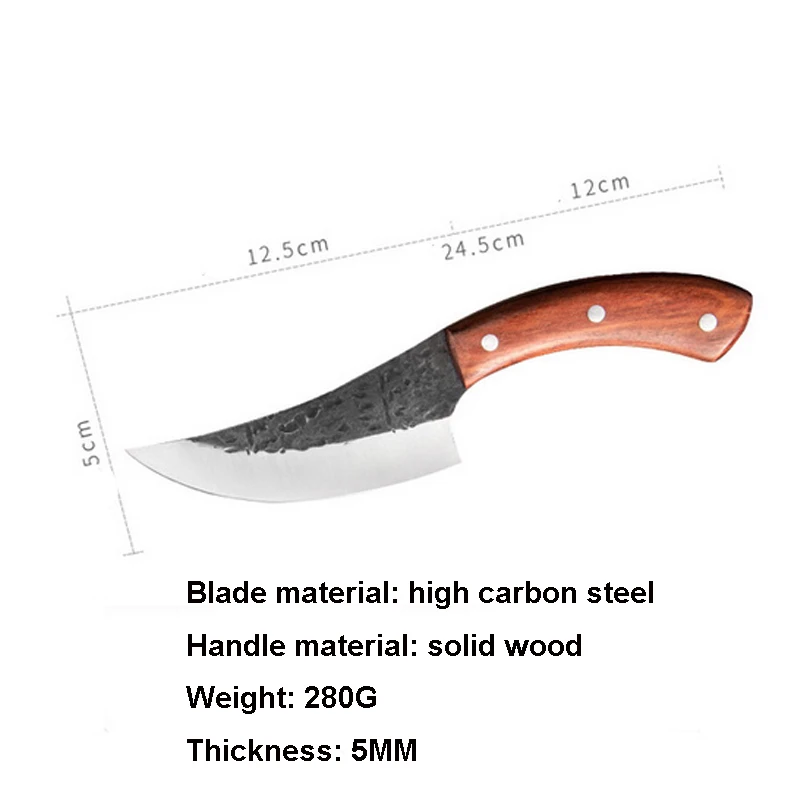 UNeefull японский ковочный нож из высокоуглеродистой стали ручной работы от шеф-повара Тан, нарезанный кухонным ножом, нож для мясника