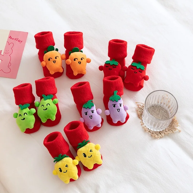 Baby Socks Newborn Cotton Winter Autumn Girls Boys Kids Christmas Santa Claus Terry Warm Slippers