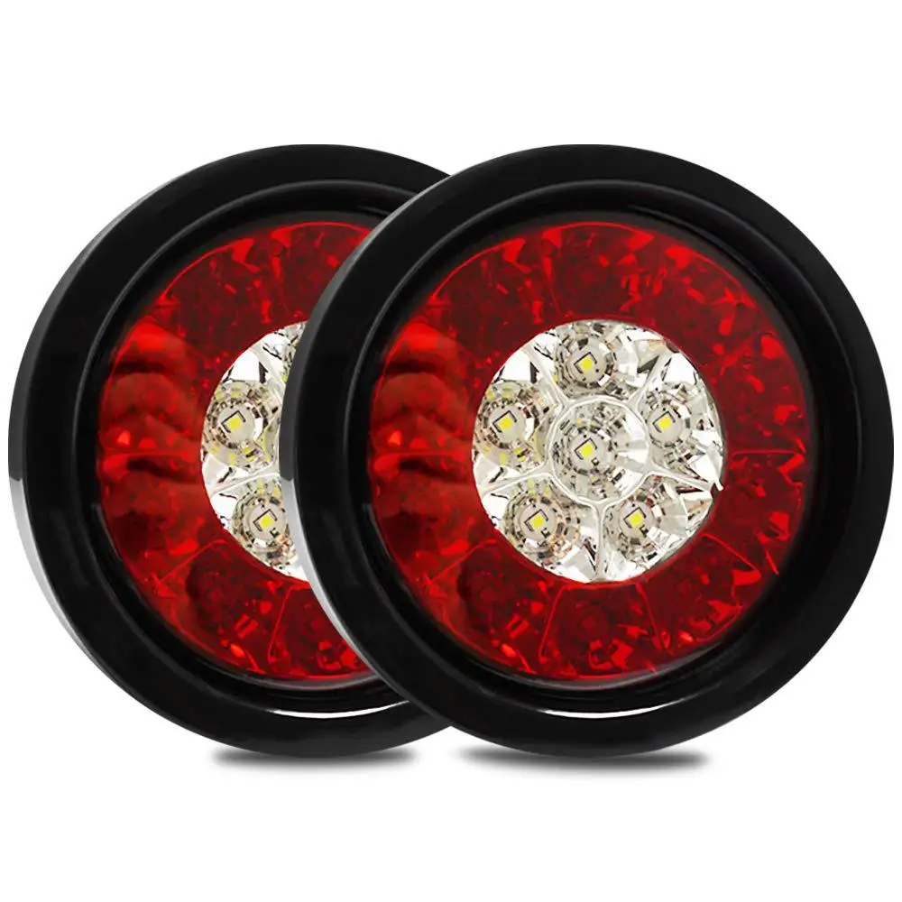 Fuleem-2PCS-4Inch-Round-LED-Wh