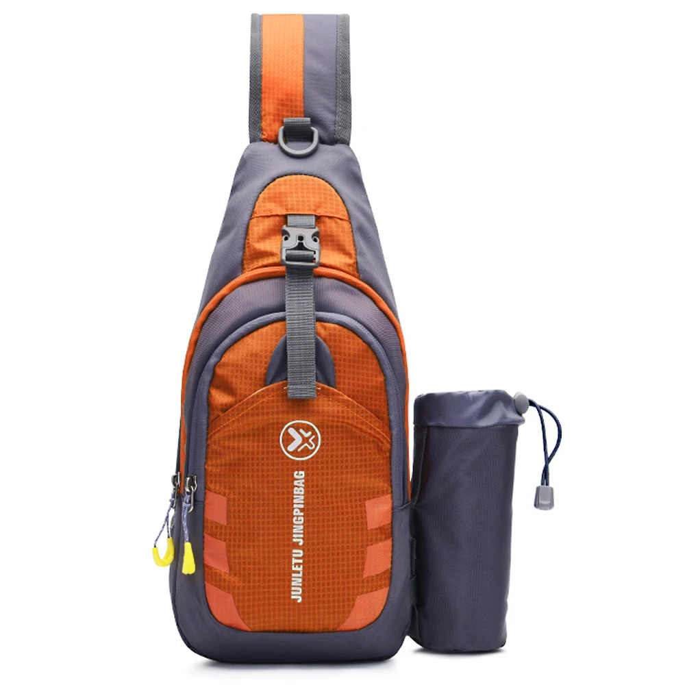 Outdoor Sports Sling Backpack Fitness Running Chest Crossbody Bag Shoulder Bag Men Women Travel Gym Daypack Running Bag - Цвет: Orange