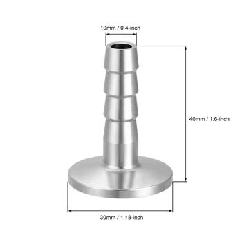 

uxcell 304 Stainless Steel KF16 Flange to 10mm Rubber Hose Barb Adapter for Vacuum