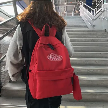 

Menghuo Fashion 2 PCS/SET Women Backpacks for Teenagers female Back Pack Large Capacity Travel Bags Vintage School Bag Mochilas