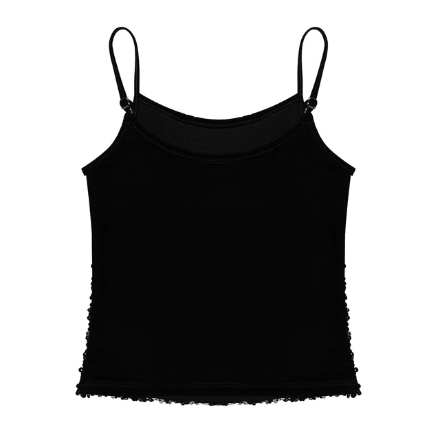 キャミソール theredthread S sequins camisole black 71qd+HaoWpL.jpg