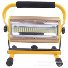 COB светильник источник Светодиодный прожектор светильник 1000 люмен Открытый аварийный ручной зарядки потолочные светильник красного и синего цветов Предупреждение рабочий светильник