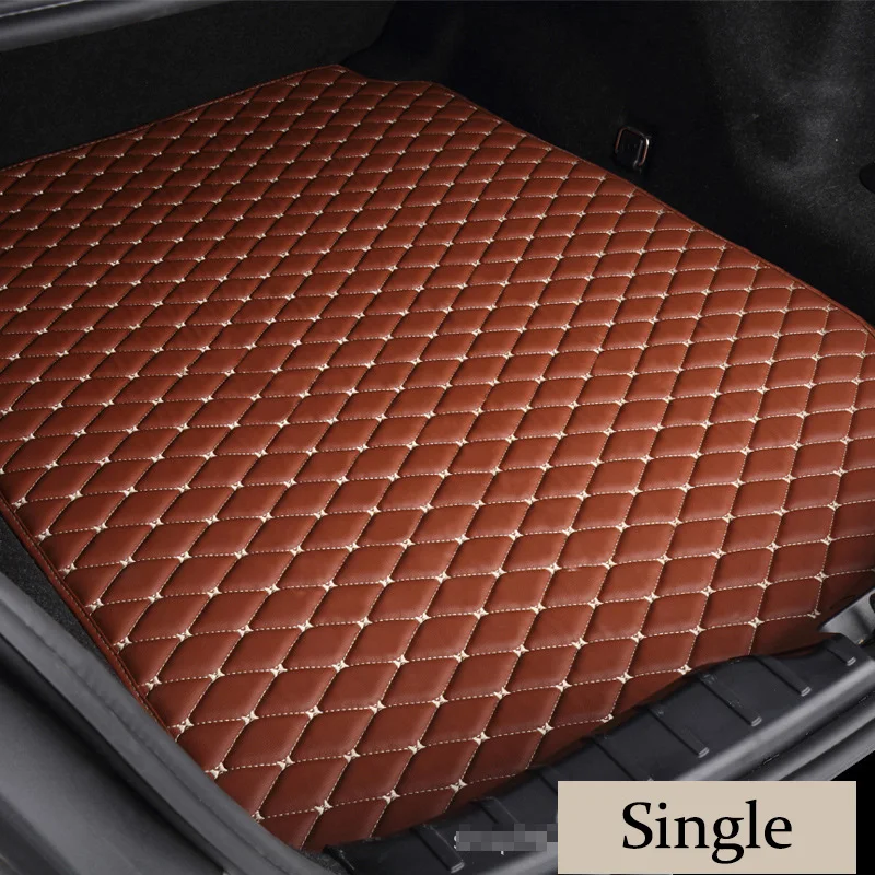 

Leather personal custom Car trunk mats for BYD S6 7seat 2014-2016s all models car tail box waterproof dustproof car accessories