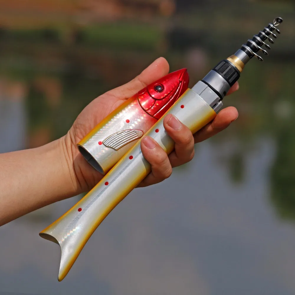 Sougayilang 1.6m PortableTelescopic Mini Fishing Rod Carbon Spinning Rods Casting Carp Rod Fishing Tackle Pole De Pesca
