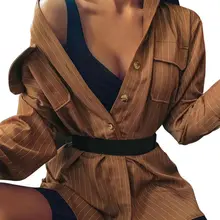 ##Special Price Autumn Women Ladies Casual Lapel Vertical Stripes Button Striped Print Shirt Blouse Long Sleeve Lapel Striped Loose Tops Clothes ##Special Price Autumn Women Ladies Casual Lapel Vertical Stripes Button Striped Print Shirt Blouse Long Sleeve Lapel Striped Loose Tops Clothes