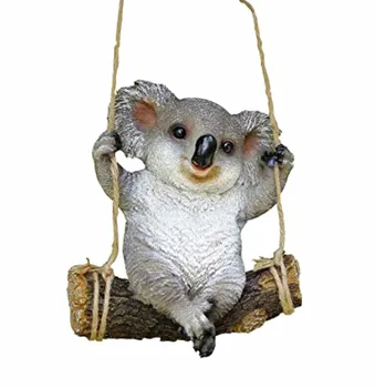 

Resin Animal Garden Statue Swing Koala Bear Outdoor Sculpture Ornaments Décor
