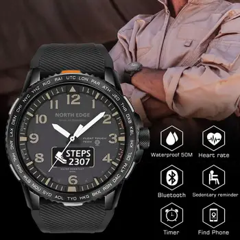 

Smart Watch Bluetooth Android/IOS Phones Waterproof GPS Touch Screen Sports Health Tracker Smart Watch