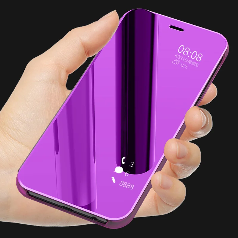 Зеркальный чехол для смартфона samsung S10 E S9 S8 S7 S6 Edge Plus Note 10 Pro 8 9 5 4 A9 star lite C8 J2 Prime