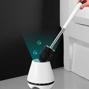 

Soft TPR Toilet Brush Free-Standing Cleaning Brush For Bathroom Household Cleaning Product Bathroom Accessories