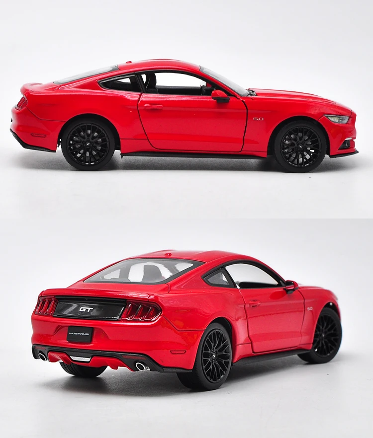 Лучшие продажи 1:24 Ford Mustang GT спортивный автомобиль сплав модель, имитация металла коллекция и Подарочная модель украшения
