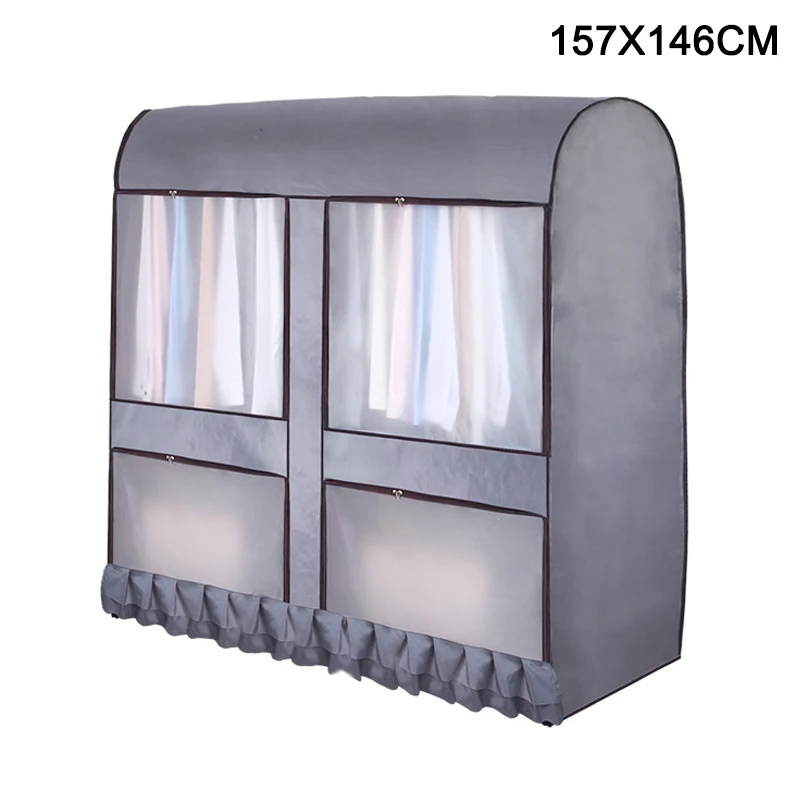 Wardrobe Clothing Rack Dust Cover Moisture Waterproof Hanging Garment