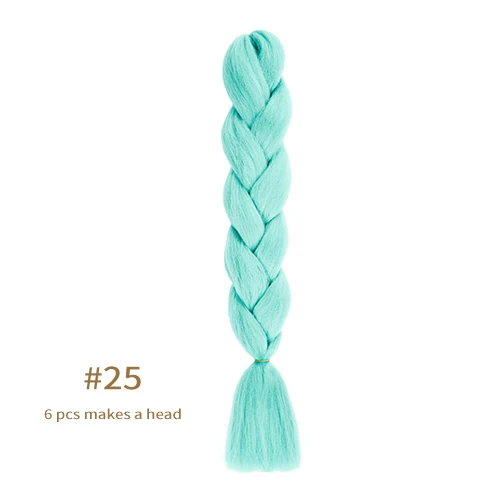 Synthetic jumb Braids Ombre Braiding Hair Extension Box Braid Hair Pink Purple Yellow Golden Colors hair 24inch kanekalons hair A25