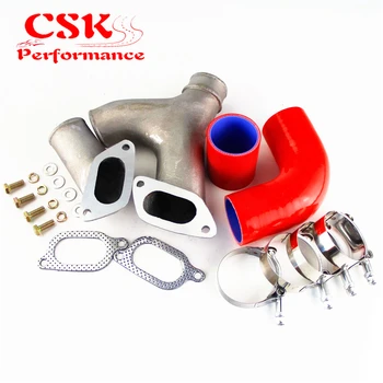 

ALUMINUM TOP MOUNT INTERCOOLER Y-PIPE kit FIT FOR 02-07 IMPREZA WRX/FOR GD/GG RED