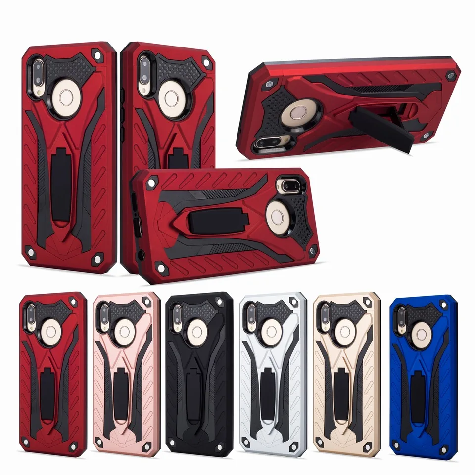 Kickstand Case for Huawei P8 P9 P10 P20 Lite P30 Pro Frame Armor Shockproof Full Back Cover Plus Phone |