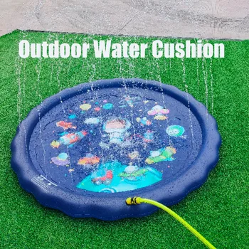 

Outdoor Lawn Beach Sea Animal Inflatable Water Spray Kids Sprinkler Play Pad Sports toys play games mat with friend#g4