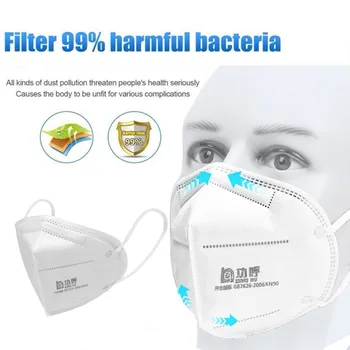 

10pc Dust Mask PM2.5 Wind And Haze Pollution Protection Six-Layer Filter Anti-dust Breathable Mouth-muffle Anti-bacterial 2020 M
