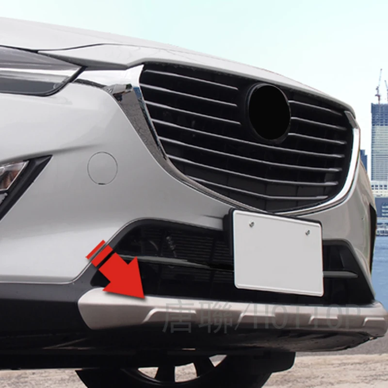 Stainless Steel Front & Rear Bumper Skid Protector Guard For Mazda CX-3 CX3 2015