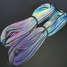 5 м симфония светоотражающие полосы трикотажные DIY ленты Выделите Красочные Светоотражающие края полосы отражающие материалы для одежды сумки