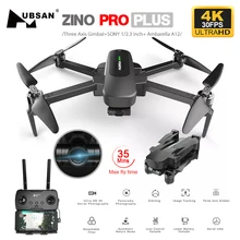 Drone Hubsan Zino PRO Plus Zino 2 + GPS con 4K 30FPS /60FPS UHD WiFi FPV Camera Quadcopter 3 assi Gimbal 8KM Dron Vs SG906 MAX