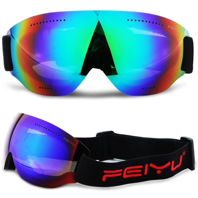 WOSAWE лыжные очки Glasse зимние ветрозащитные очки для спорта на открытом воздухе CS очки лыжные очки Анти-туман УФ Защита пылезащитные солнцезащитные очки - Цвет: FYYJ06G