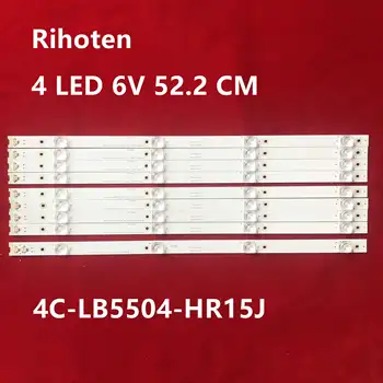 

LED Backlight strip 4 lamp For TCL 55P3F 55HR330M04A5 55HR330M04B5 55P3CA 4C-LB5504-HR15J 4C-LB5504-HR16 9pcs