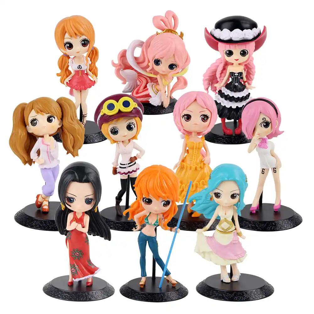 Anime One Piece Q Posket Nami Special Color Ver Pvc Figure Toy New In Box One Piece Japanese Anime