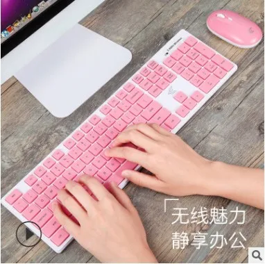 

Wireless Keyboard And Mouse Set Power E Family T2000 Desktop Laptop Computer Color Office Wireless Mouse And Keyboard